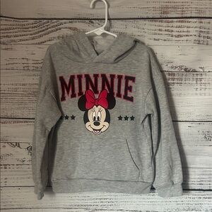 Girls Gray Minnie Mouse Hoodie size 7/8